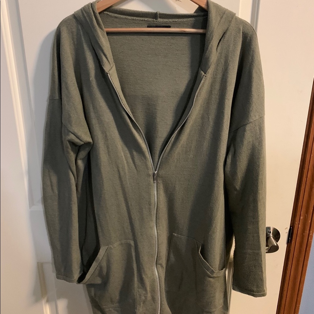 Long line Zip up